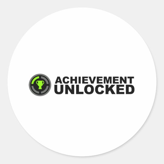 Resultaten niet vergrendeld ronde sticker (Voorkant)