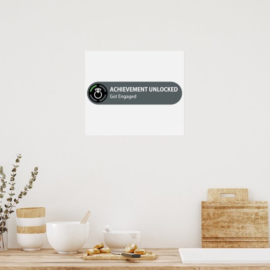 Resultaten onvergrendeld - is ingeschakeld poster (Keuken)