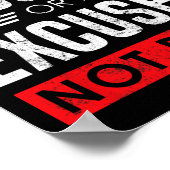 Results Or Excuses - Motivational Bodybuilding Quo Poster (Hoek)