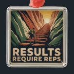 Results Require Reps Metalen Ornament<br><div class="desc">Results Require Reps</div>