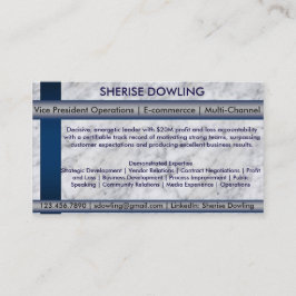 Résumé-netwerkkaarten Visitekaartje