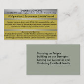 Résumé Networking-kaarten Visitekaartje (Voorkant / Achterkant)