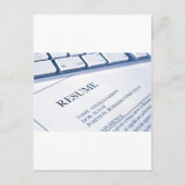 resume or cv job application briefkaart (Voorkant)