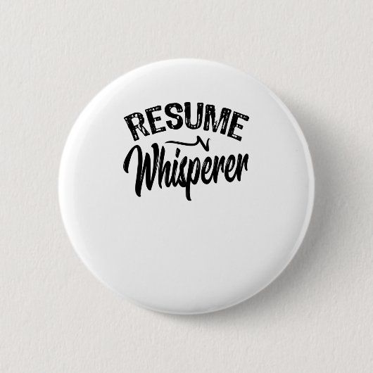 Resume Whisperer Ronde Button 5,7 Cm (Voorkant)