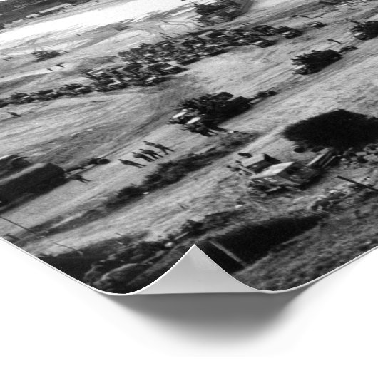 Resupply van de Omaha-strand - Normandy Invasion - Poster (Hoek)