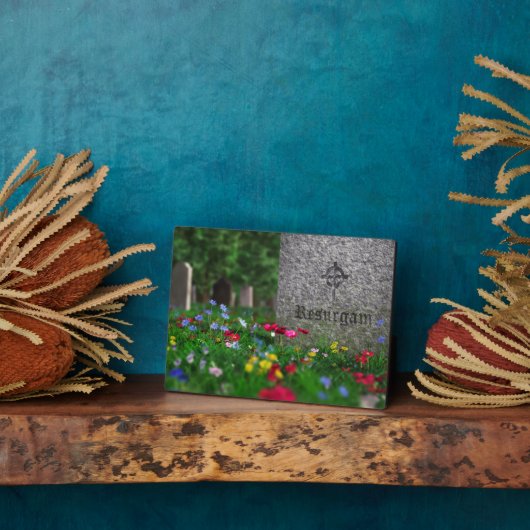 Resurgam Plaque Fotoplaat (Zijkant)