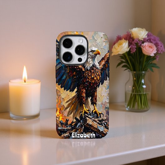 Resurgent Eagle, Fiery Ascent Case-Mate iPhone Case