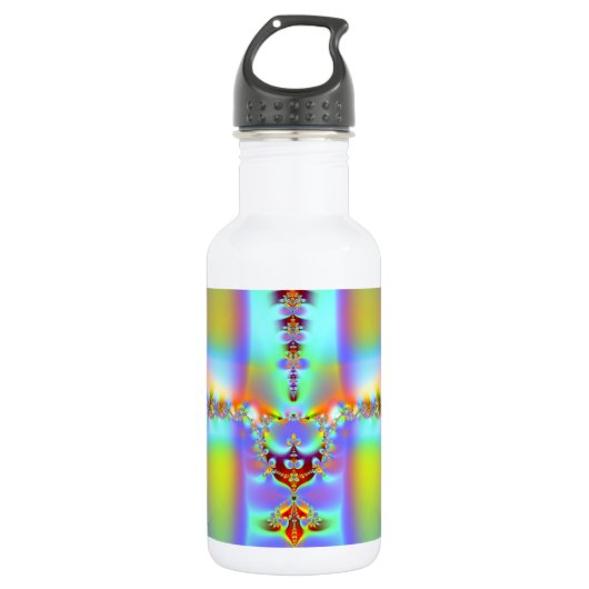 Resurrectie Kruisfractal Waterfles (Voorkant)