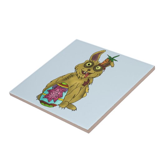 Resurrection Bunny Ceramic Foto Tegel Tegeltje (Zijkant)