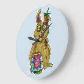 Resurrection Bunny Round Wall Clock Grote Klok (Hoek)