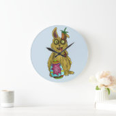 Resurrection Bunny Round Wall Clock Grote Klok (Huis)