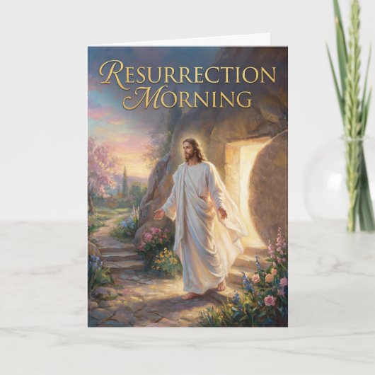Resurrection Morning Easter Card Kaart (Voorkant)