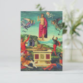  Resurrection of Jesus Christ by Raphael Holy Card Bedankkaart (Staand voorkant)