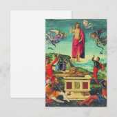  Resurrection of Jesus Christ by Raphael Holy Card Bedankkaart (Voorkant / Achterkant)