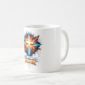 Resurrection Power Christian Cross Mugs Koffiemok (Voorkant rechts)