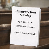  Resurrection Sunday Church Bulletin Cover Flyer