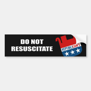 Resuscitate niet bumpersticker