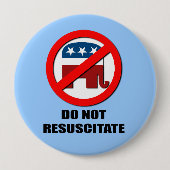 Resuscitate niet ronde button 4,0 cm (Voorkant)