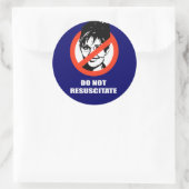 Resuscitate niet ronde sticker (Tas)