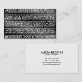Resuze stijl - zwart visitekaartje (Voorkant / Achterkant)