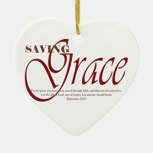 Resving Grace opslaan Keramisch Ornament (Voorkant)