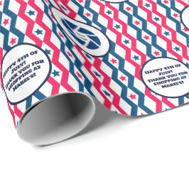 Retail Business 4 juli Diamond Logo Tekst Cadeaupapier