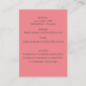 Retail Coral Retro 80's Miami Zonnebril Visitekaartje (Achterkant)