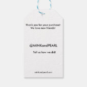 Retail Greeting Label | Social Media Label Cadeaulabel (Achterkant)