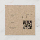 Retail Hanging Price Label met QR-code (Achterkant)