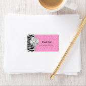 Retail Juwelen luipaard Kant Parels Heart Pink Etiket (Insitu)