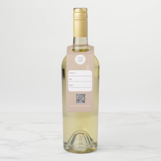 Retail Logo Bottle Hanger Labels (Op fles)