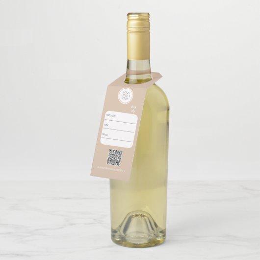 Retail Logo Bottle Hanger Labels (Schuin)