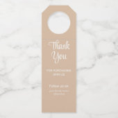 Retail Logo Bottle Hanger Labels (Achterkant)