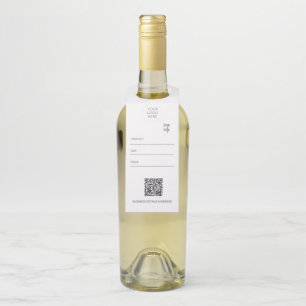 Retail Logo Bottle Hanger Labels