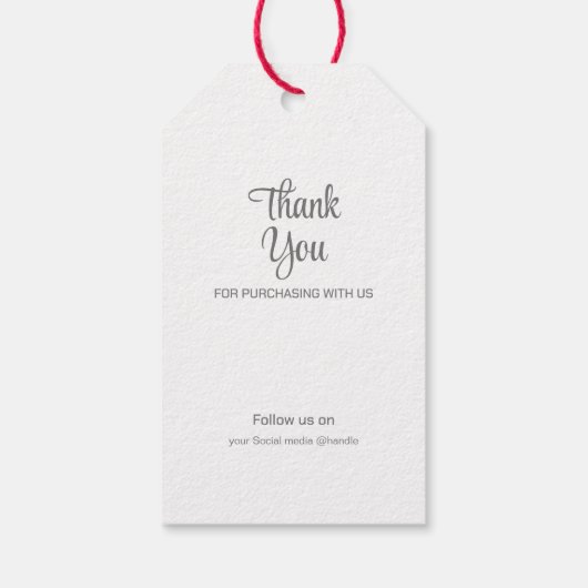 Retail Logo Hang Label Prijs Kleding Swing Labels Cadeaulabel (Achterkant)