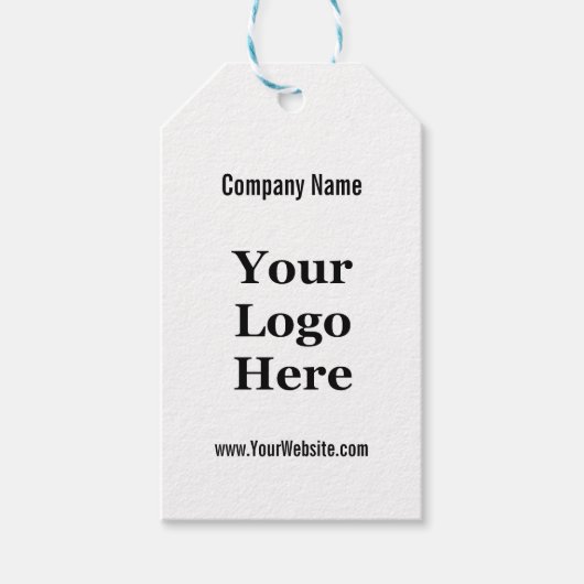 Retail Uw Logo Hier Sjabloon Prijs Label Cadeaulabel (Voorkant)