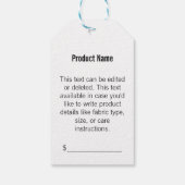 Retail Uw Logo Hier Sjabloon Prijs Label Cadeaulabel (Achterkant)