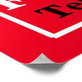 RETAIL VOOR LEASE VET onroerend goed teken Poster (Hoek)