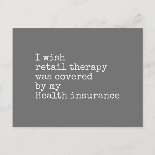 Retailtherapie Briefkaart (Voorkant)