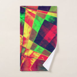 Retângulos e quadrados coloridos, inclinados bad handdoek