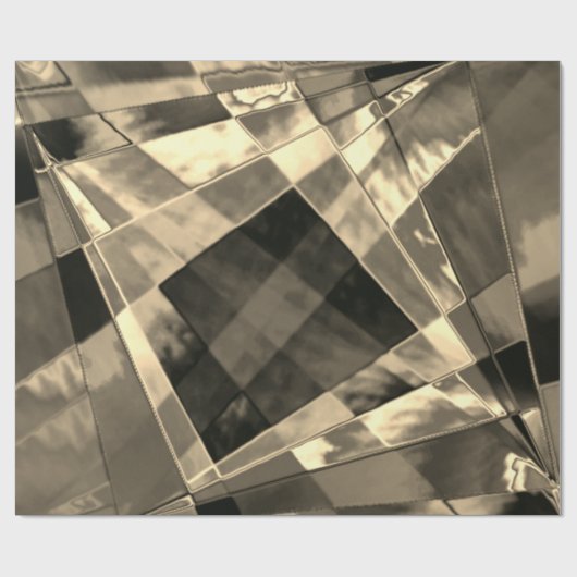 Retângulos inclinados em ton madeira ou bege. cadeaupapier (Vlak)