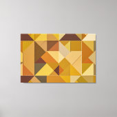 Retazos de Otoño: Abstracción Geométrica en Tonos  Canvas Afdruk (Voorkant)