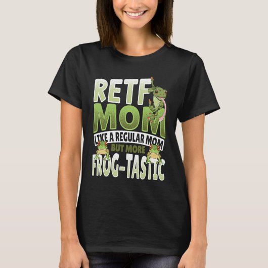 RETF Mom Red Eyed Tree Frog Mama T-shirt (Voorkant)