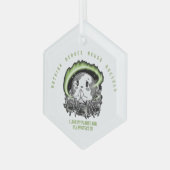 Rethink Reduce Reuse Recycle Save Earth Glas Ornament (Voorkant links)