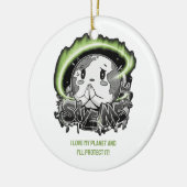 Rethink Reduce Reuse Recycle Save Earth Keramisch Ornament (Links)