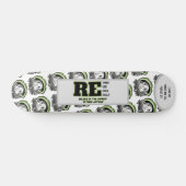 Rethink Reduce Reuse Recycle Save Earth Persoonlijk Skateboard (Horizontaal)