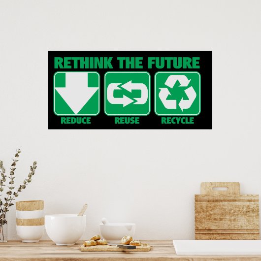 Rethink The Future, Recycle Poster (Keuken)