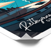 Rethymno Griekenland Reizen  Illustratie Poster (Hoek)