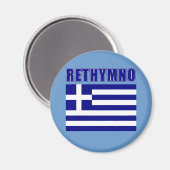 RETHYMNO Griekenland Tshirts, geschenken Magneet (Voorkant / Achterkant)