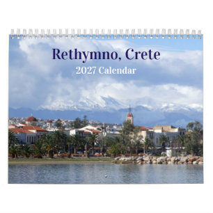 Rethymno Kreta Griekenland 2027 Agenda Kalender
